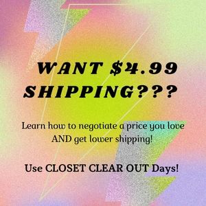 $4.99 shipping 2-3 days a week!